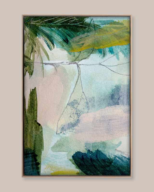"Jungle Paint I" Digital Art Print on Canvas by Hope Bainbridge