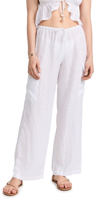 LSPACE Sundown Cargo Pants White
