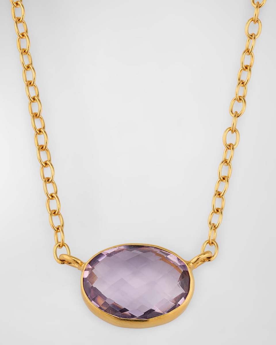Faceted Amethyst Choker Necklace
