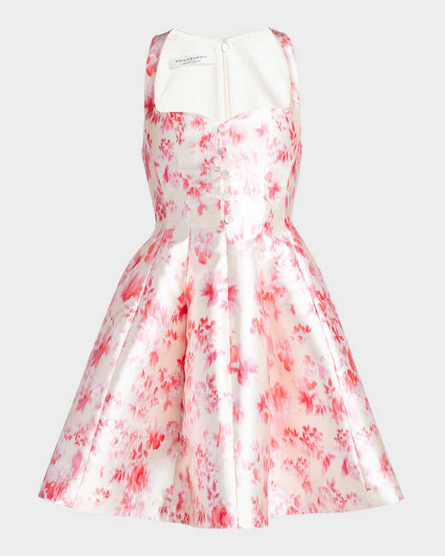 Floral Sleeveless A-Line Mini Dress