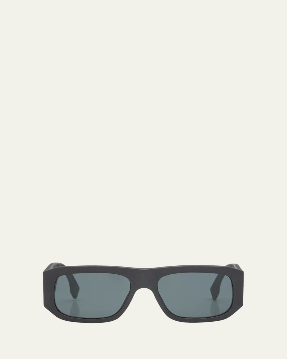 Fendi Shadow Nylon Rectangle Sunglasses