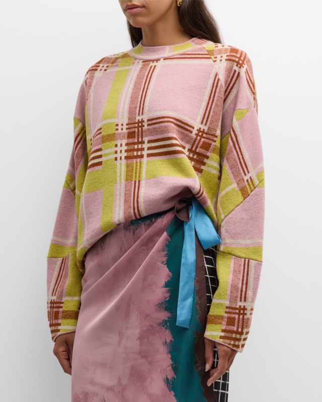 Telmo Check Crewneck Sweater