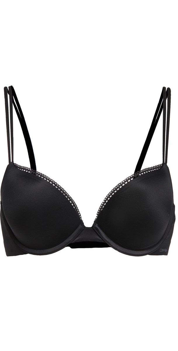Calvin Klein Underwear Liquid Touch Push Up Plunge Bra Black001