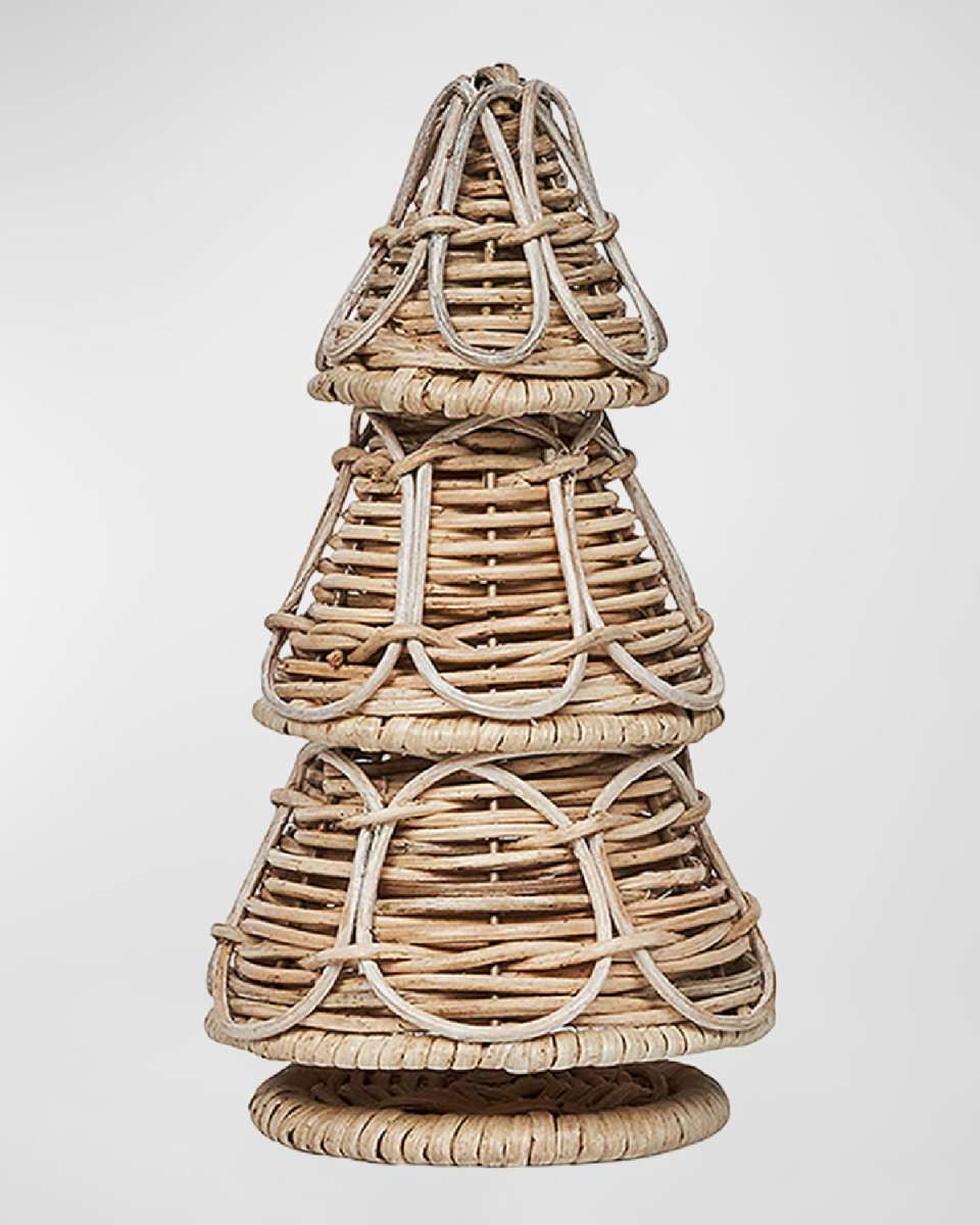 Provence Rattan Whitewash 10-Inch Tree
