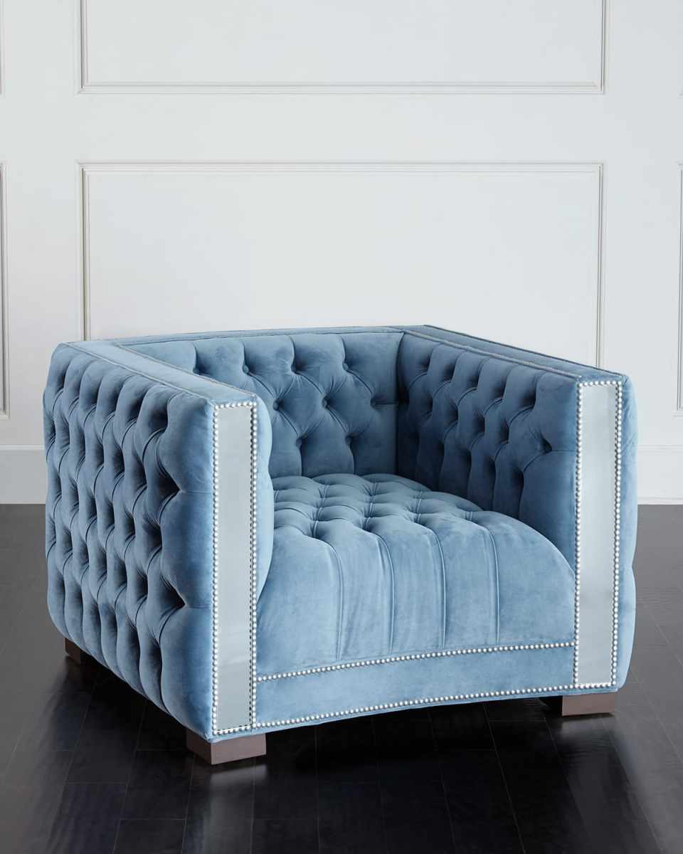 Manhattan Mirrored-Trim Chair