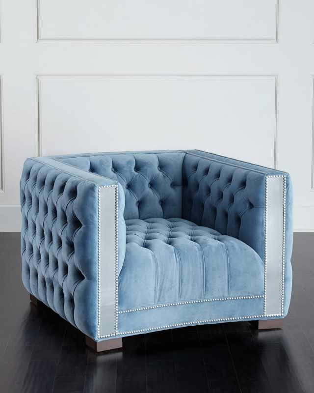 Manhattan Mirrored-Trim Chair
