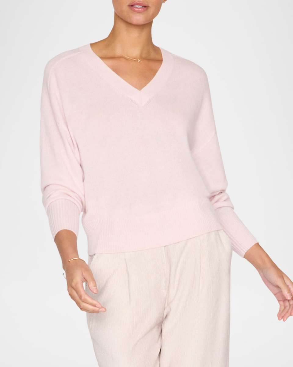 Leia Cashmere V-Neck Sweat
