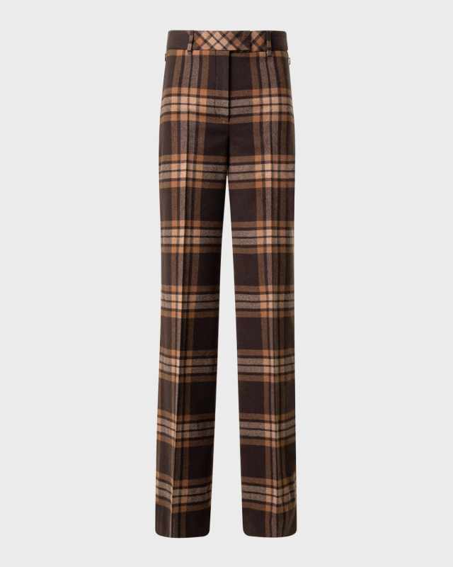 Fior Wool Flannel Wide-Leg Trousers