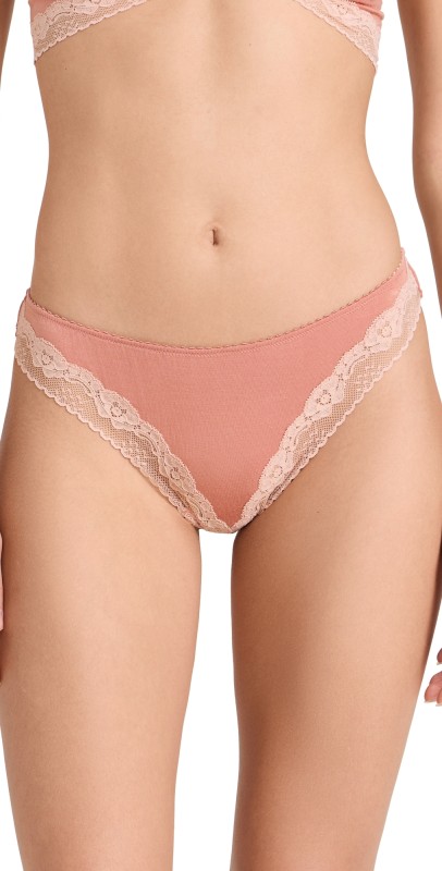 Eberjey Flora Thong Rouge Pink/ Rose