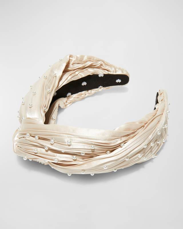 Gretta Pearly Plisse Headband