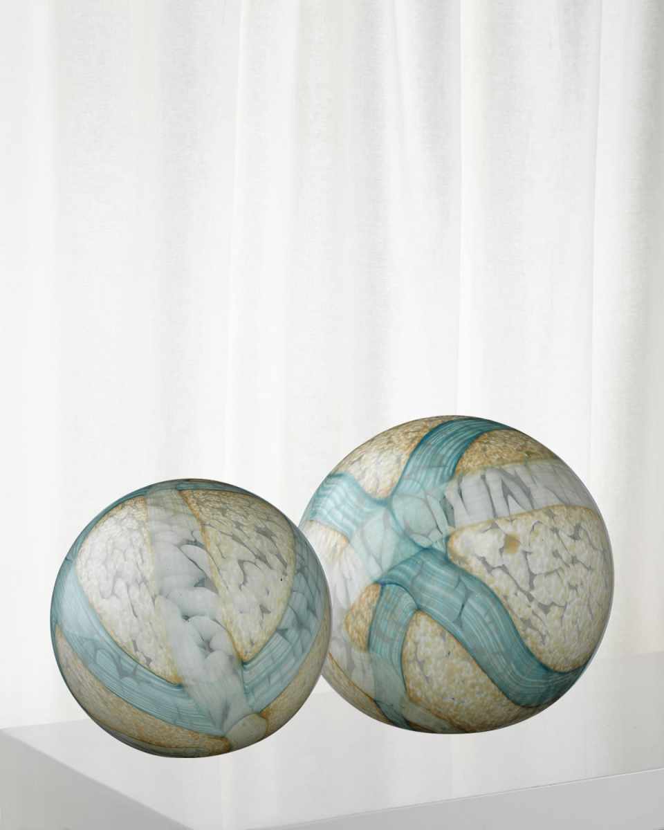 Cosmos Glass Balls, Set of 2