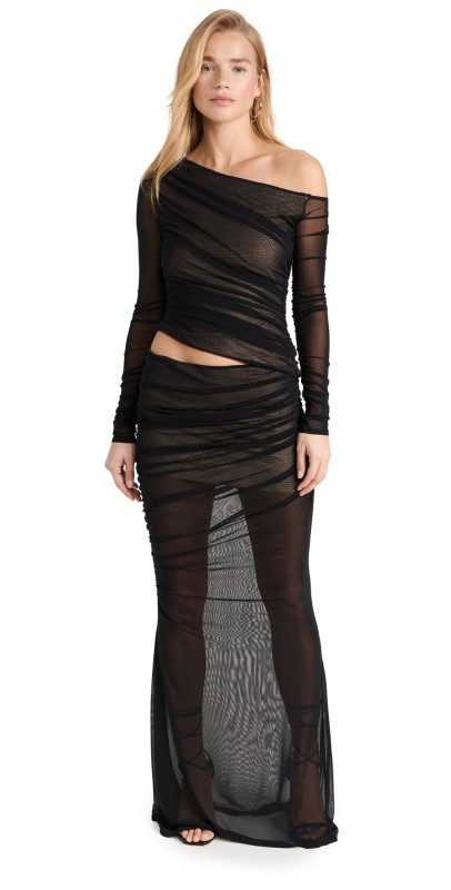 Retrofête Aura Dress Black/Nude