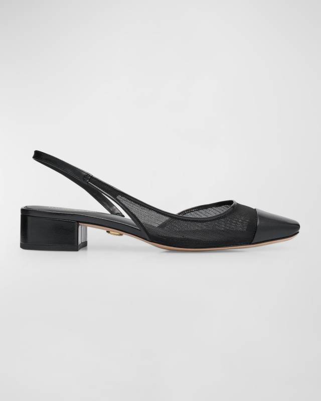 Cecile Mesh Slingback Ballerina Flats