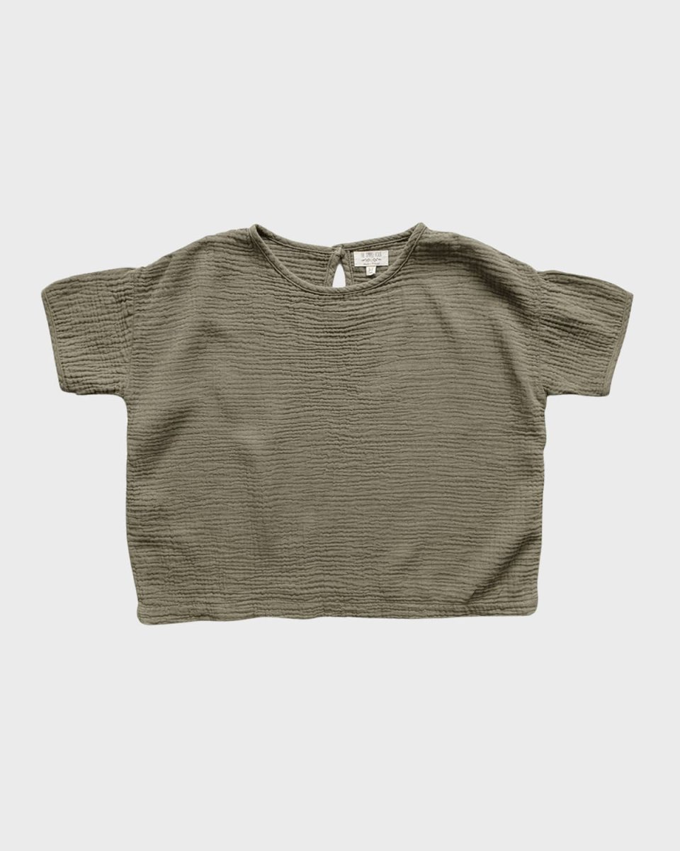 Kid's Organic Muslin Top, Size 3M-9