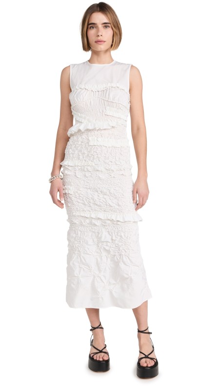 Cecilie Bahnsen Vanda Dress White