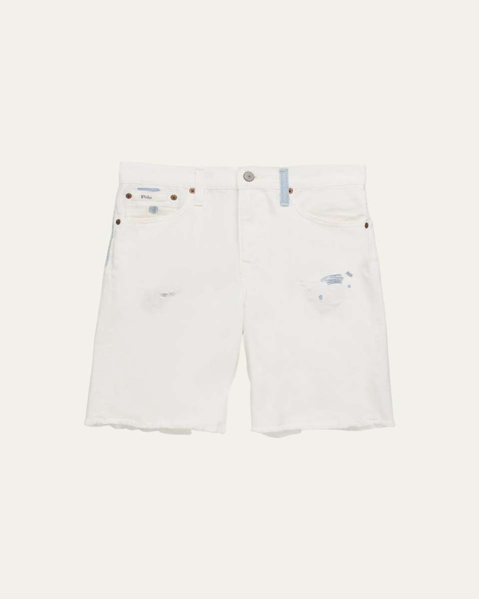 Boy's Cropped Denim Shorts, Size 8-20