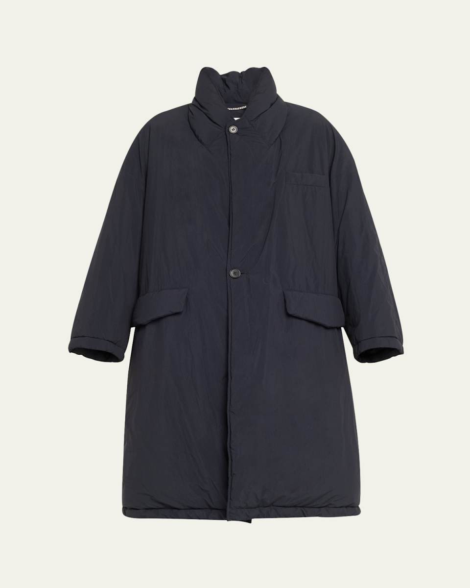 Nylon Buttoned Coat