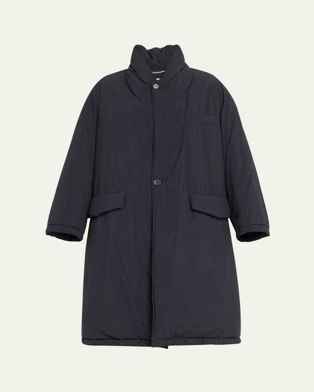 Nylon Buttoned Coat