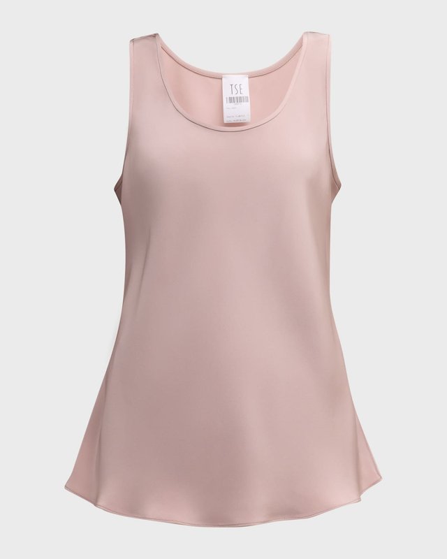 Silk Scoop-Neck Tank