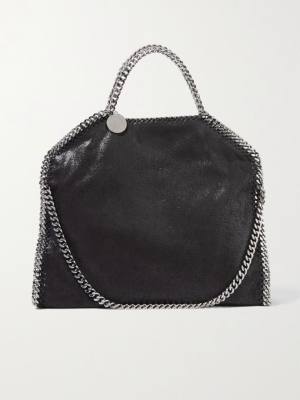 Stella McCartney The Falabella medium faux brushed-leather shoulder bag