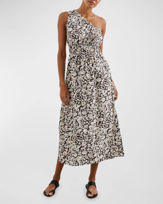 Selani Asymmetric Midi Dress