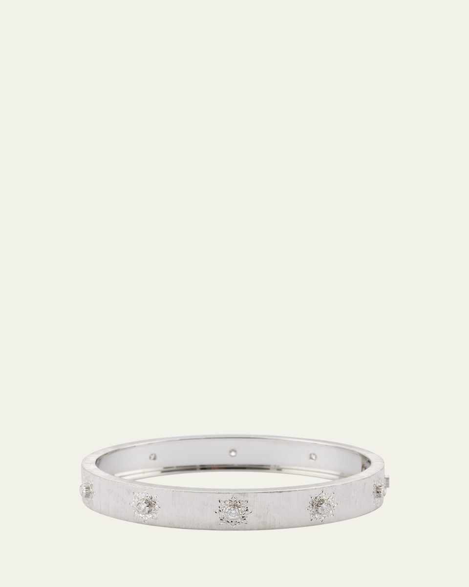 Macri Classica Bangle, White Gold, 8