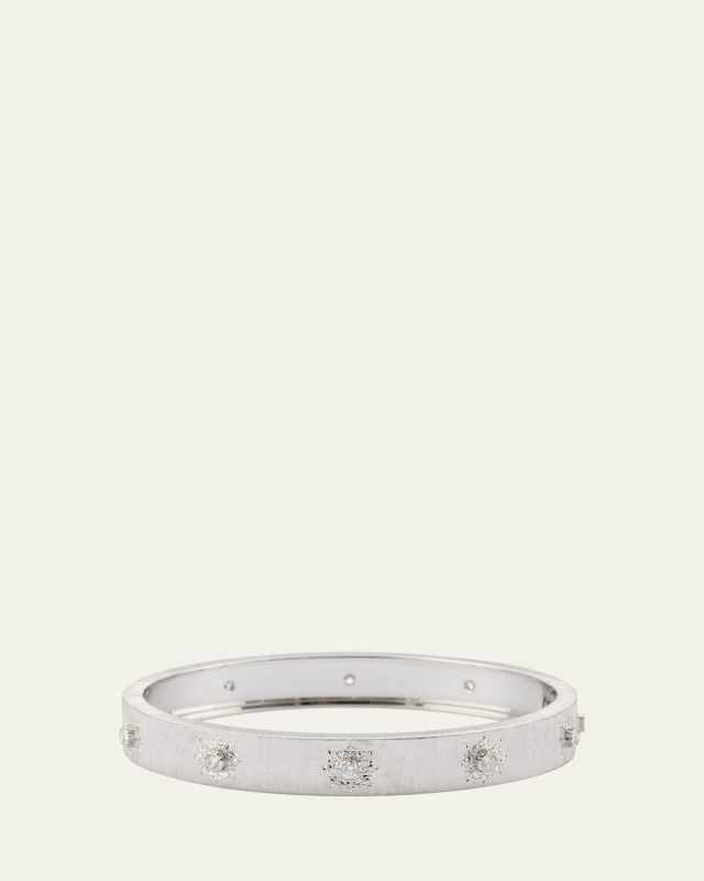 Macri Classica Bangle, White Gold, 8