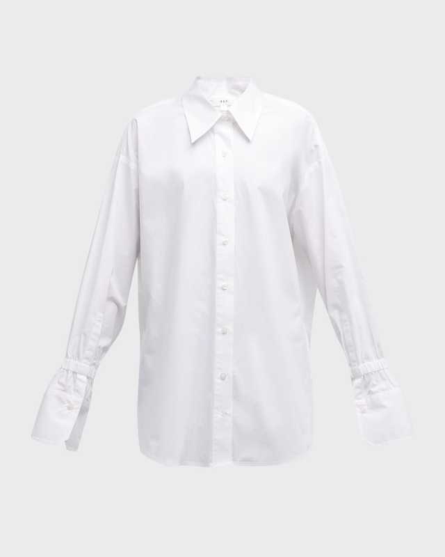Monica Oversized Button-Front Top