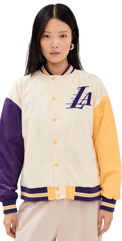 Terez Lakers Jacket White/Yellow/Purple