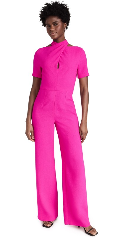 Black Halo Mercer Jumpsuit Vibrant Pink