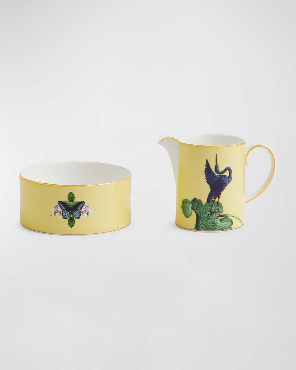 Waterlily Cream and Sugar Set