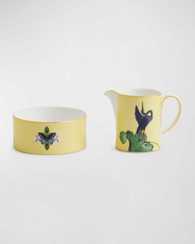 Waterlily Cream and Sugar Set