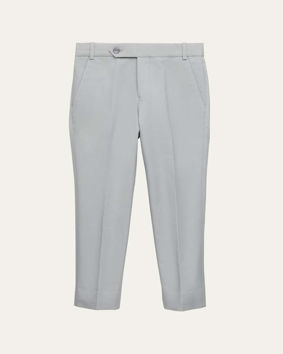 Boy's Avagrey Straight Leg Trousers, Size 2-10