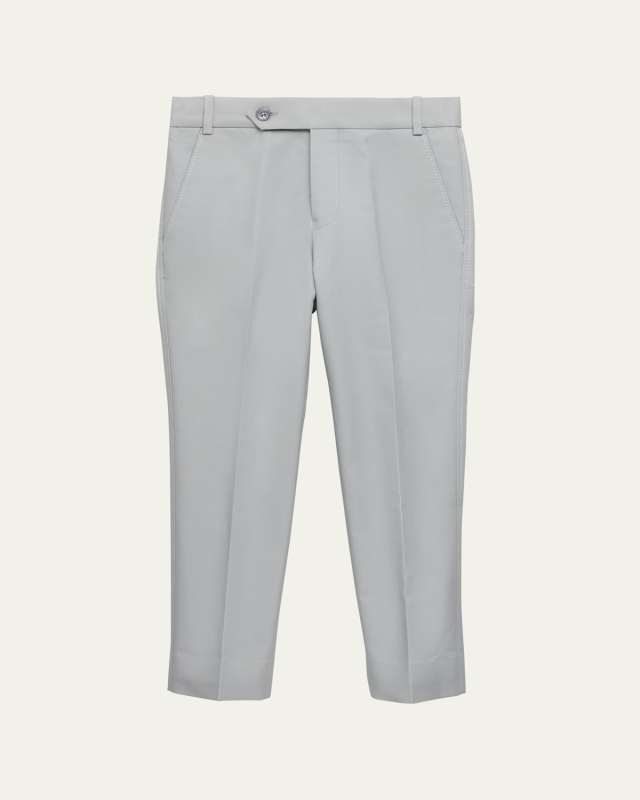 Boy's Avagrey Straight Leg Trousers, Size 2-10