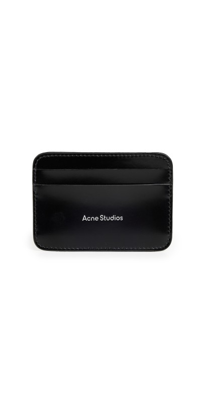 Acne Studios Leather Card Holder Black