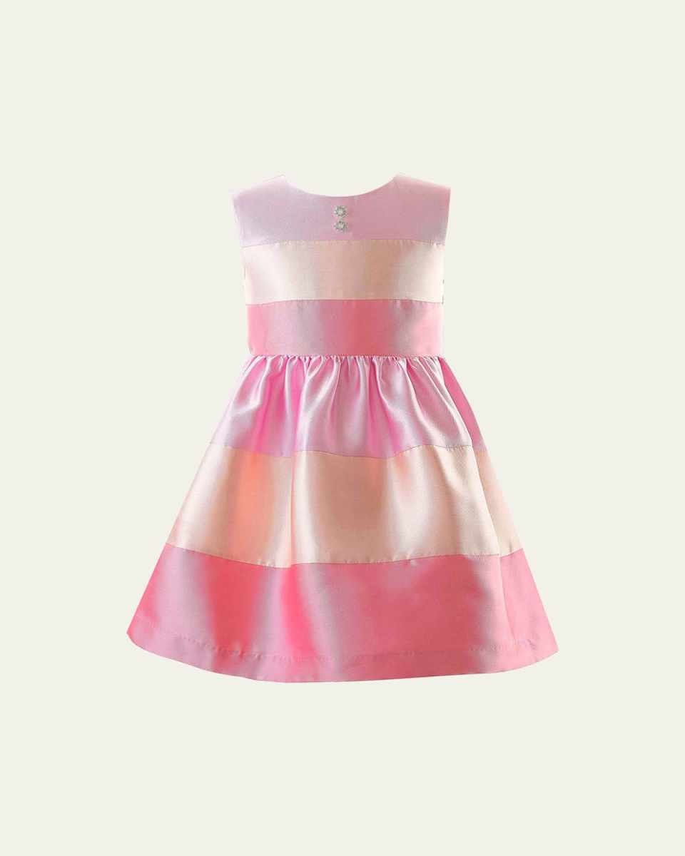 Girl's Candy Striped Party Dress, Size 6-1