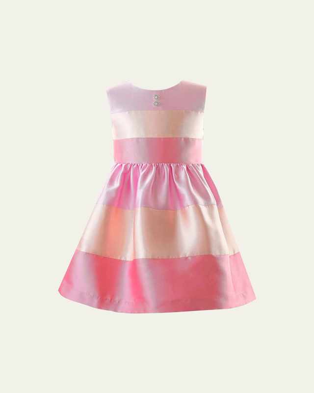 Girl's Candy Striped Party Dress, Size 6-1