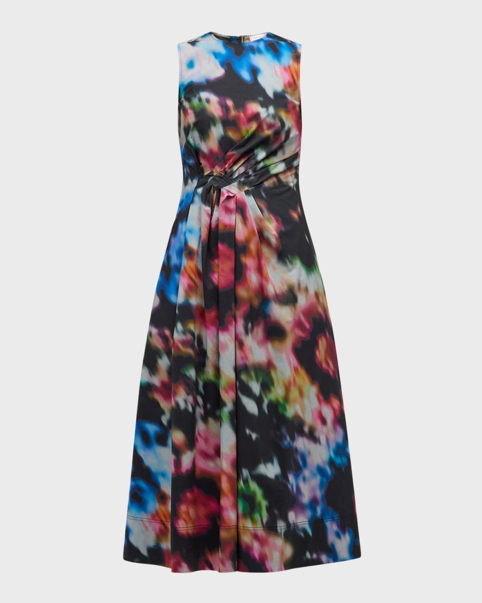 Davina Sleeveless Printed Midi Dress