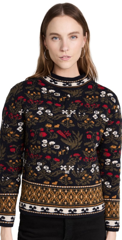 Meadows Red Berries Sweater Multi