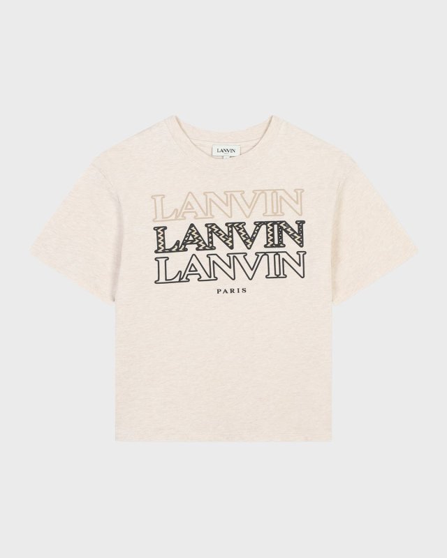 Girl's Triple Logo-Print T-Shirt, Size 4-6