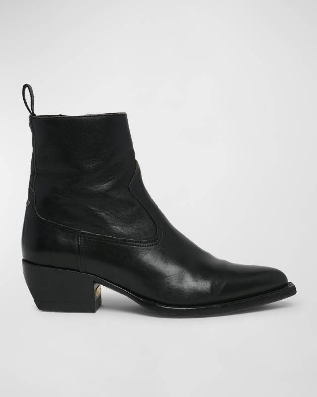 Debbie Leather Ankle Boots