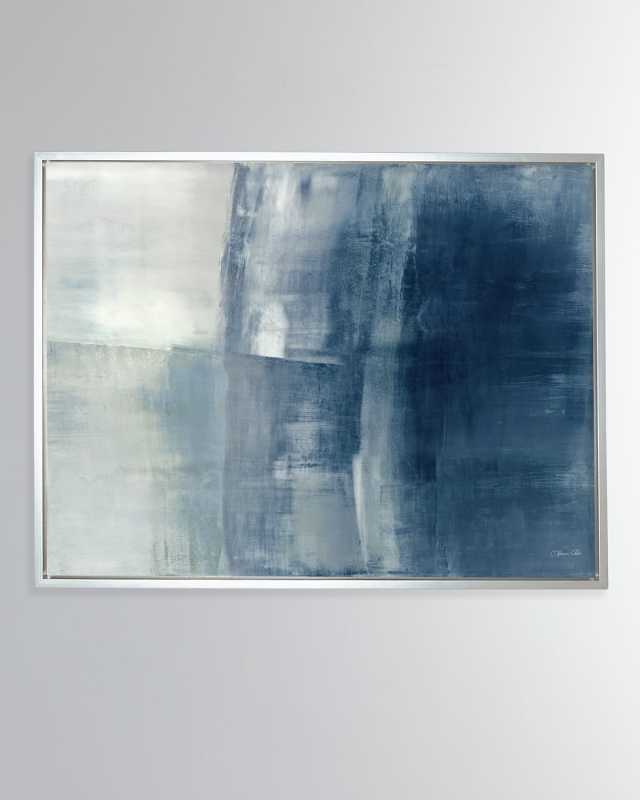 "Surfaces in Blue" Horizontal Giclee on Canvas Wall Art, 40" x 30"