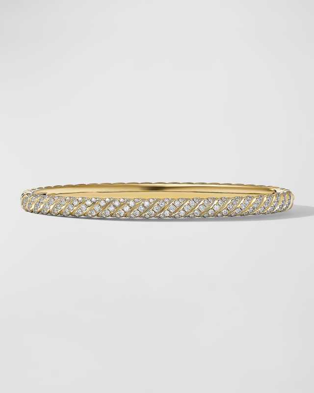Sculpted Cable Bracelet in 18K Gold, 4.5