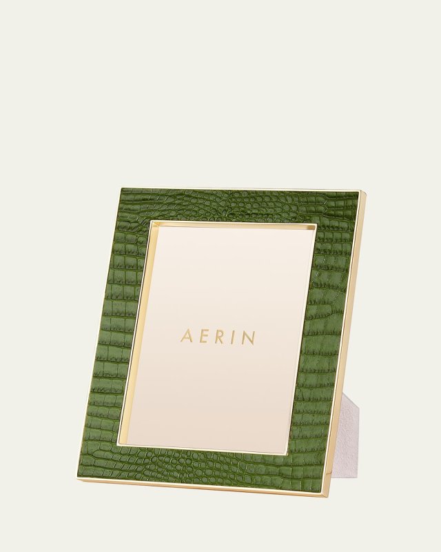 Classic Crocodile Leather Frame, 5x7