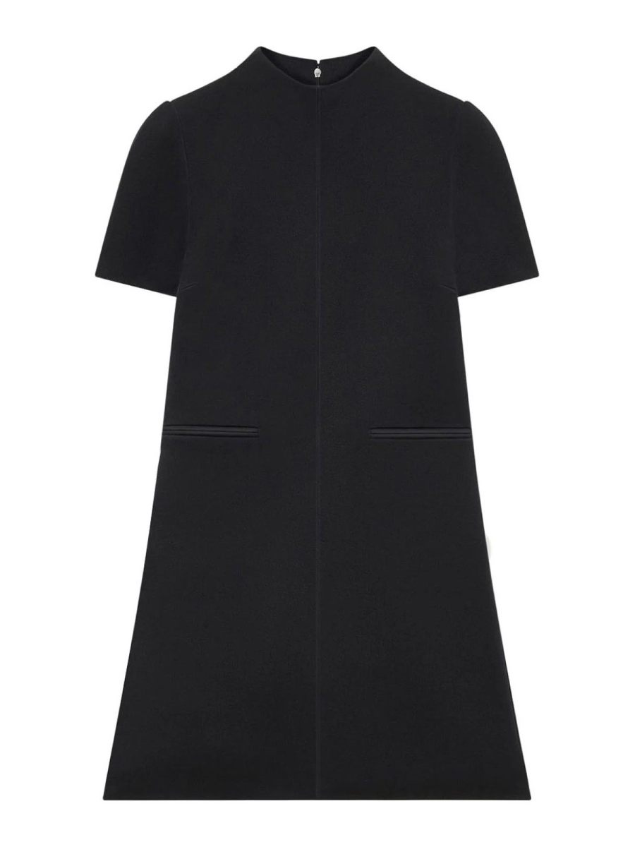 Courreges Robe Au Genou - Noir
