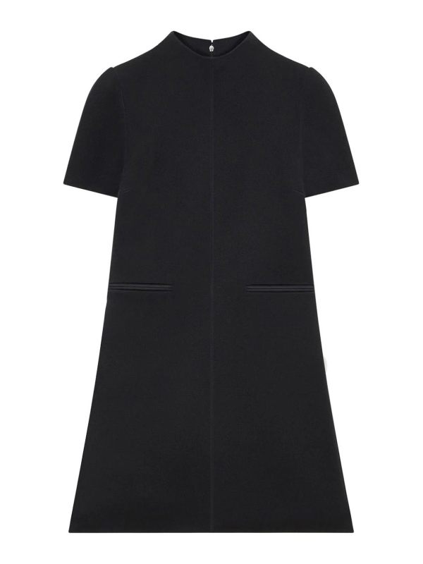 Courreges Robe Au Genou - Noir