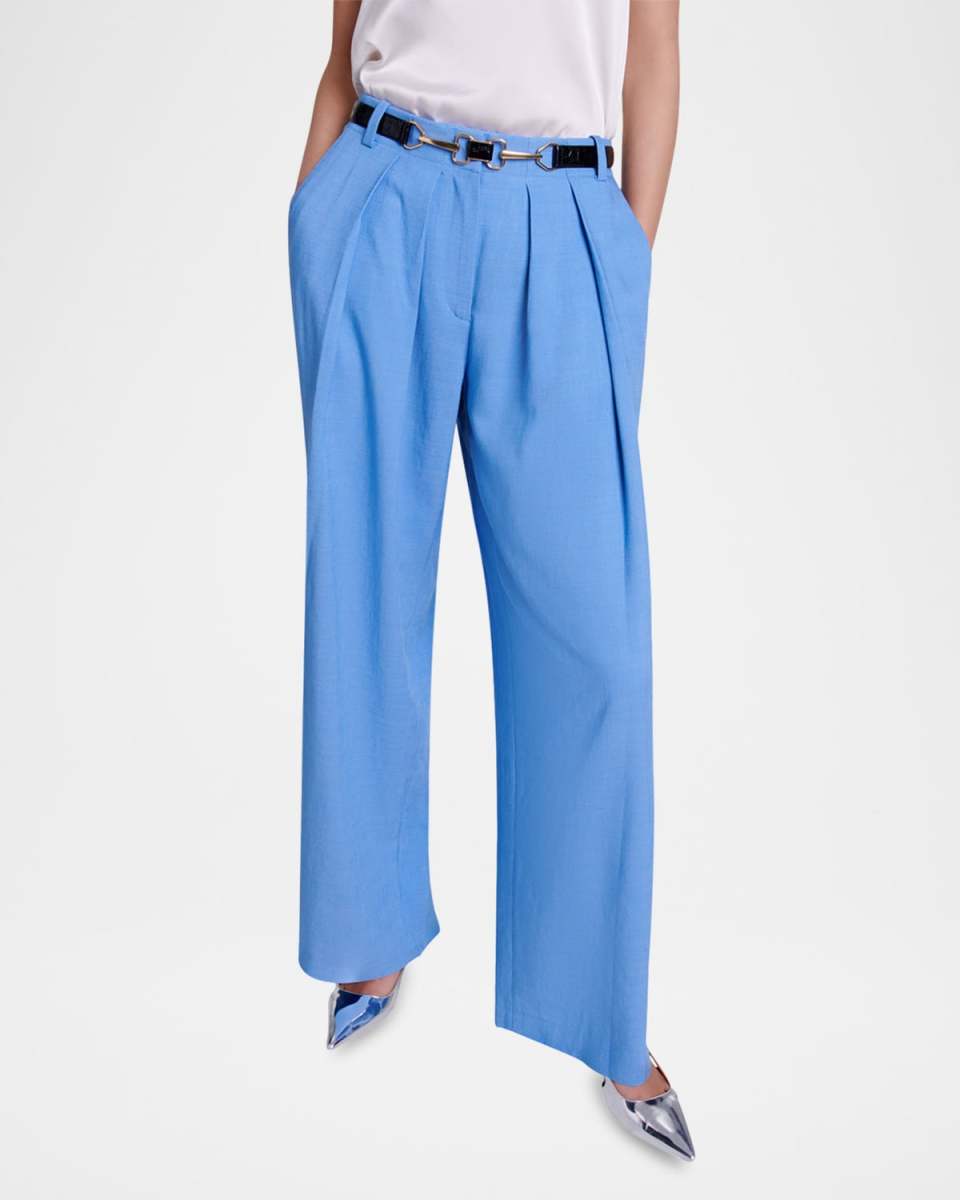 Pivalda Textured Wide-Leg Pants