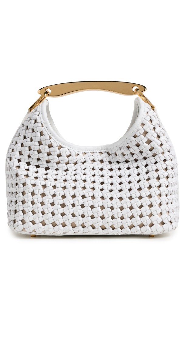 Elleme Boomerang Small Woven Bag White