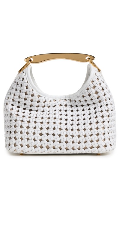 Elleme Boomerang Small Woven Bag White