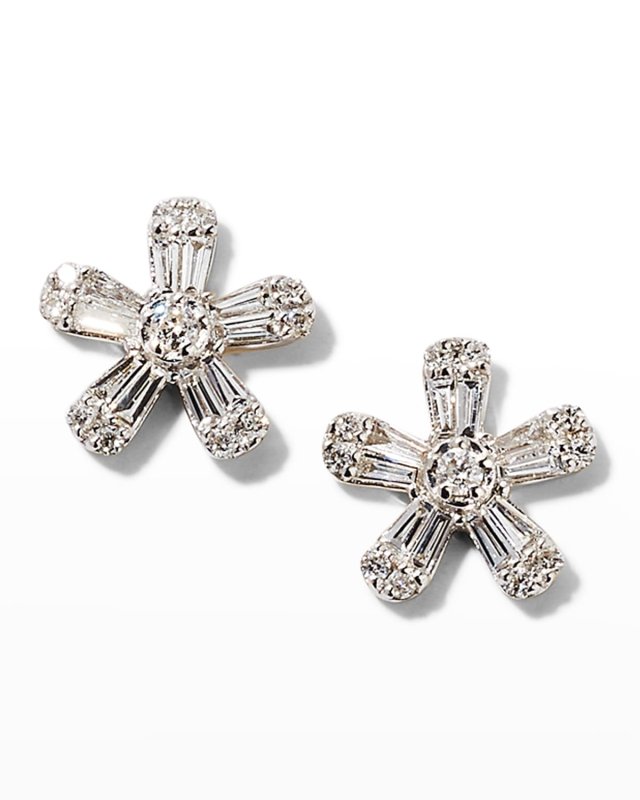 Flower Power Diamond Stud Earrings
